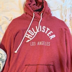 Small dark pink/maroon hollister hoodie